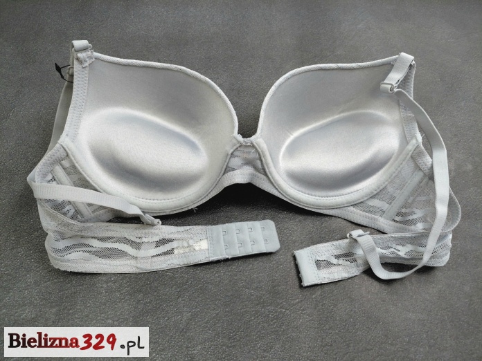 Stanik C żelowy push up kolor szary